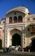 India: A cart and a rickshaw pass the Tripolia Bazaar Gate, Jaipur, Rajasthan